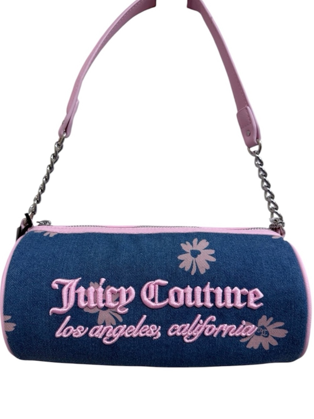NWT Juicy Couture Daisy For Juicy Barrel in Denim/Light Pink